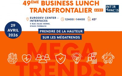 49ème Business Lunch transfrontalier : Prendre de la hauteur sur les mégatrends