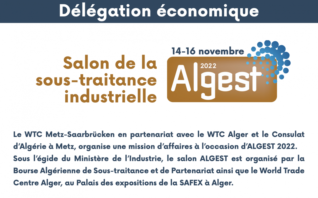 Algest: Exhibition of industrial subcontracting November 14-16
